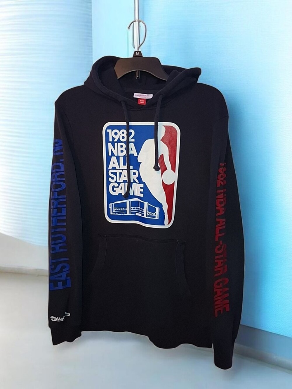 Mitchell & Ness Black 1982 NBA All-Star Pullover Hoodie with Red & Blue Accents